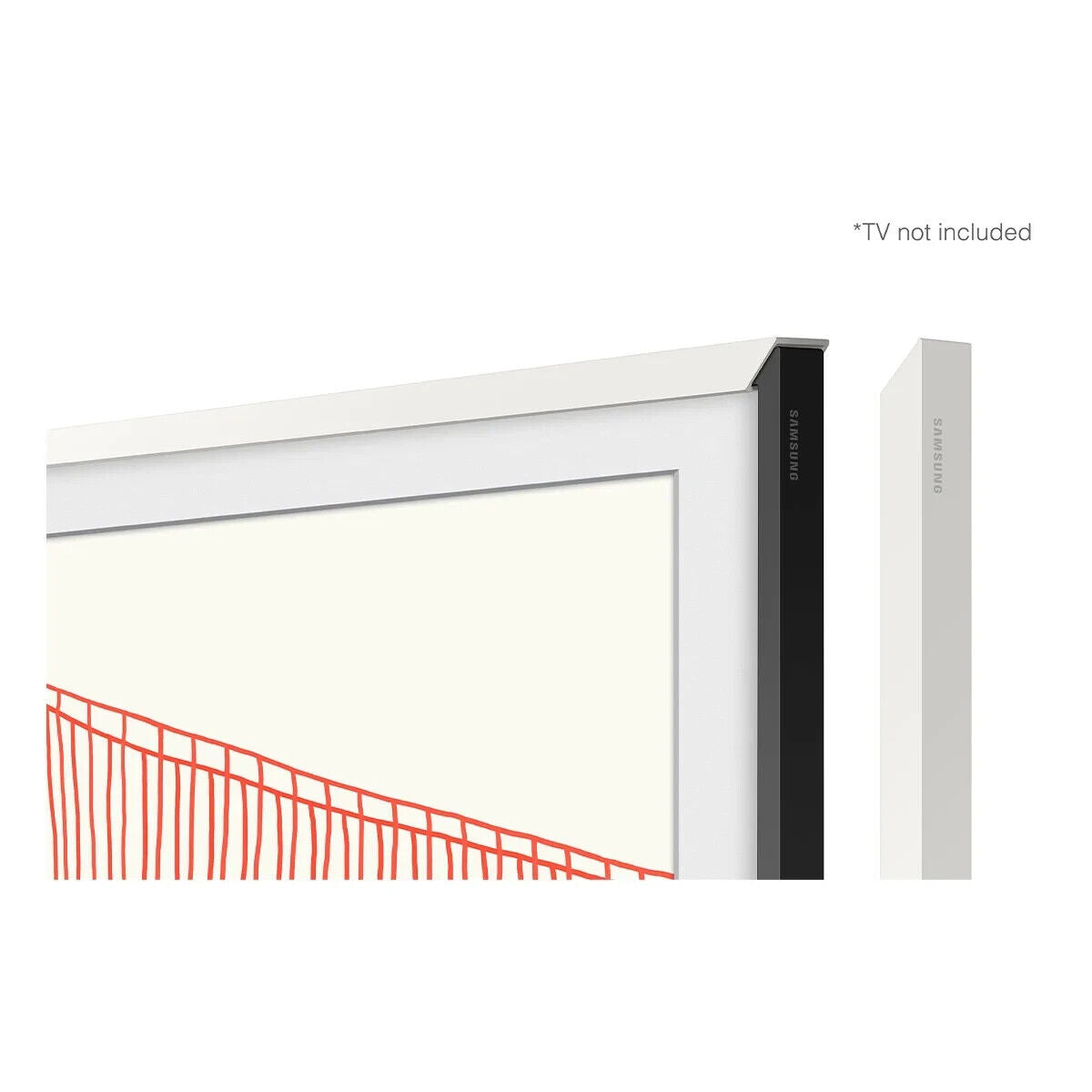Samsung 55inch "The Frame" Customizable, Magnetic Bezel (2021, Modern White)