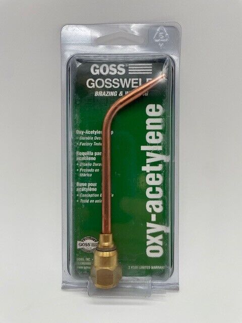Goss Oxy-Acetylene Brazing & Welding Tip W-J-1 for Victor 3033-1 - NEW