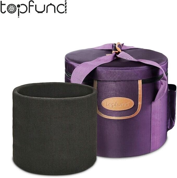 TOPFUND Brand ~ Purple Heavy Duty Crystal Singing Bowl *Only the Carrying Case*
