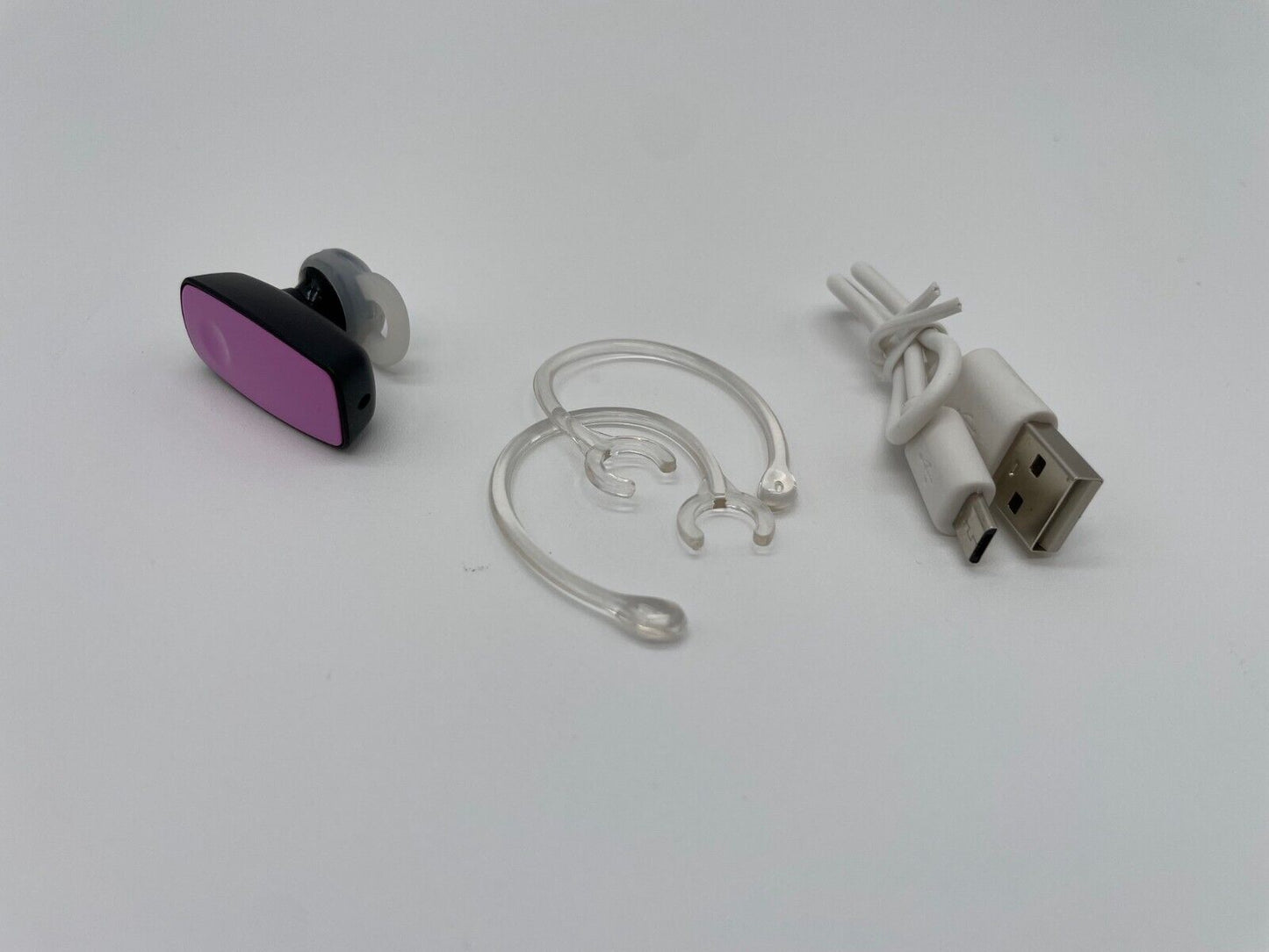 CW Mini Bluetooth Headset BT-516, Pink, Easy Pairing, Single Ear Piece - NEW