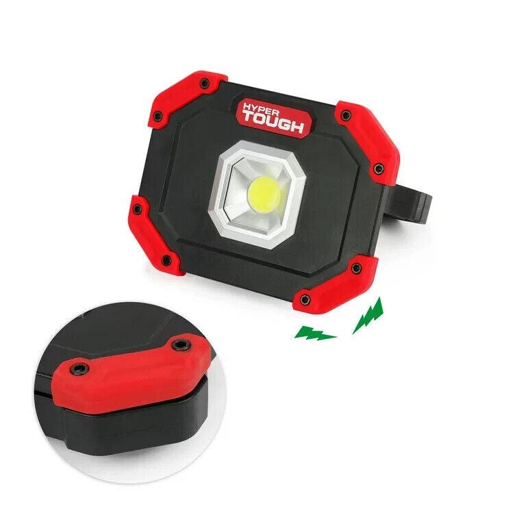 Hyper Tough 400-Lumen 2-PK LED WORK LIGHTS 180° Foldable Handle Battery Operated