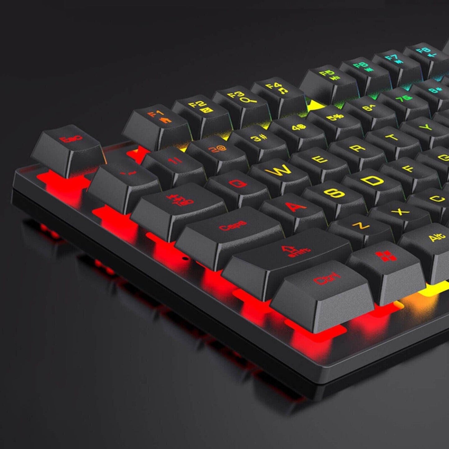 FOREV Keyboard, Wired RGB Backlit Computer Keyboard FV-Q305S (NO MOUSE)