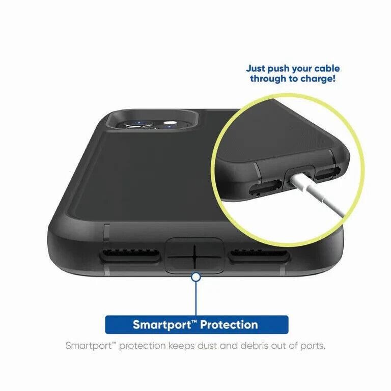 iPhone 11 Pro Protect Onn Rugged Case w/Holster & Rotating Clip WIABLK100014116