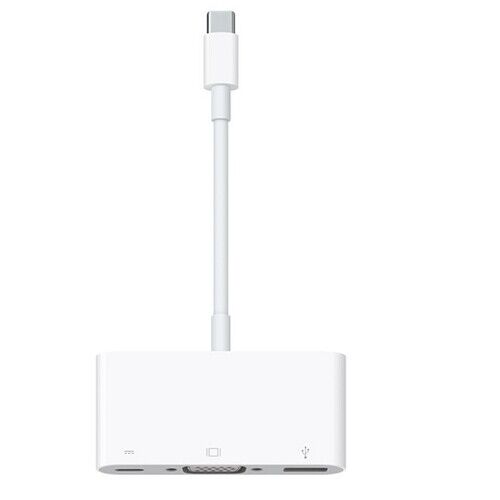 Genuine Apple USB-C to VGA Multiport Adapter - USB-C - VGA - USB - White