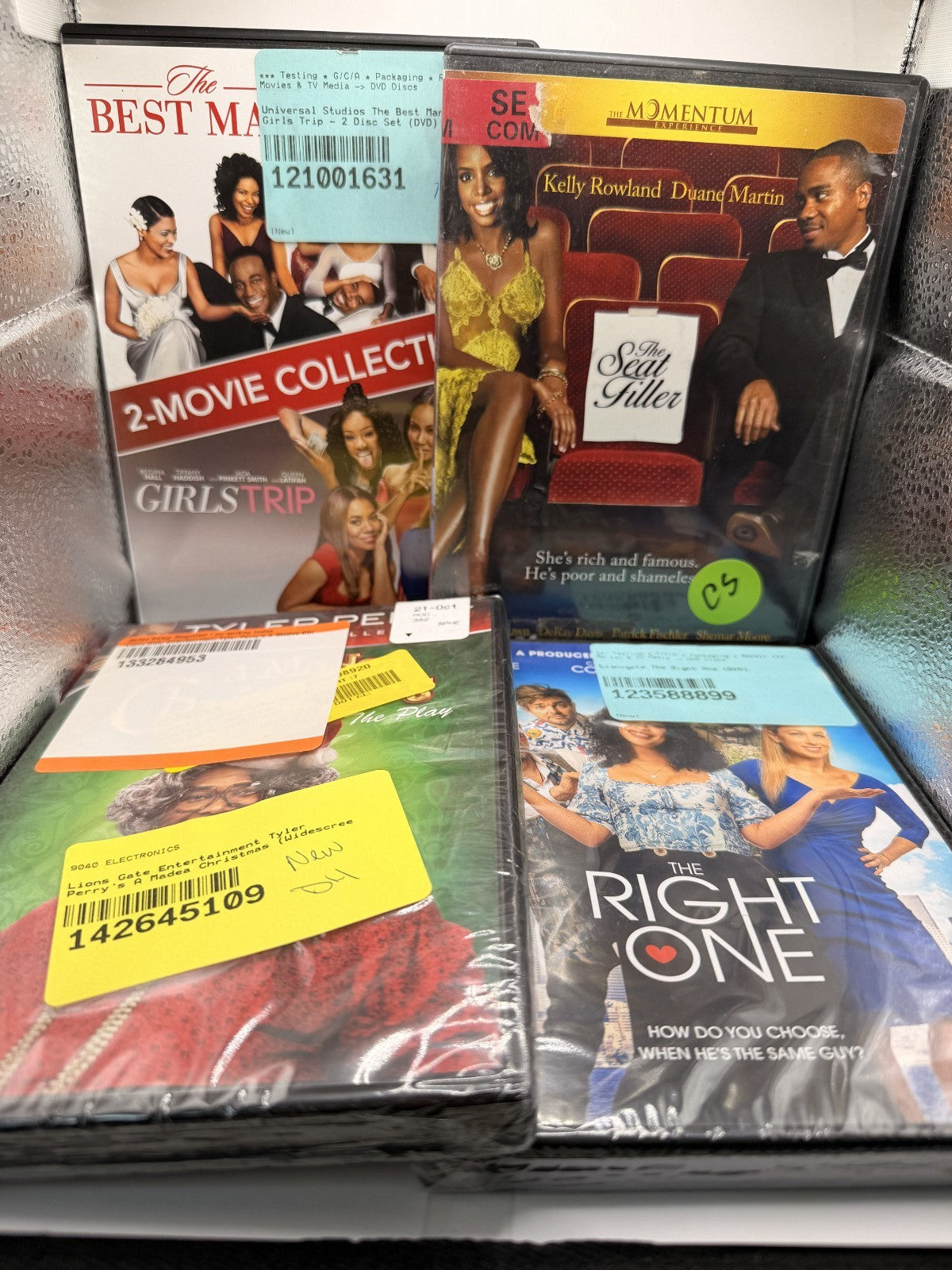 Madea Christmas, The Right One, The Seat Filler, The Best Man / Girls Trip DVDs