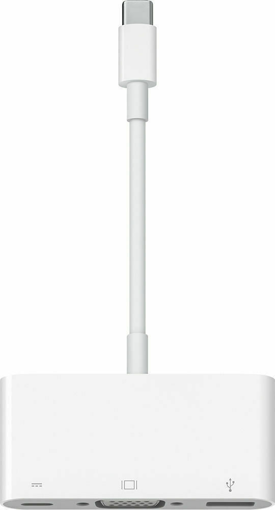 Genuine Apple USB-C to VGA Multiport Adapter - USB-C - VGA - USB - White