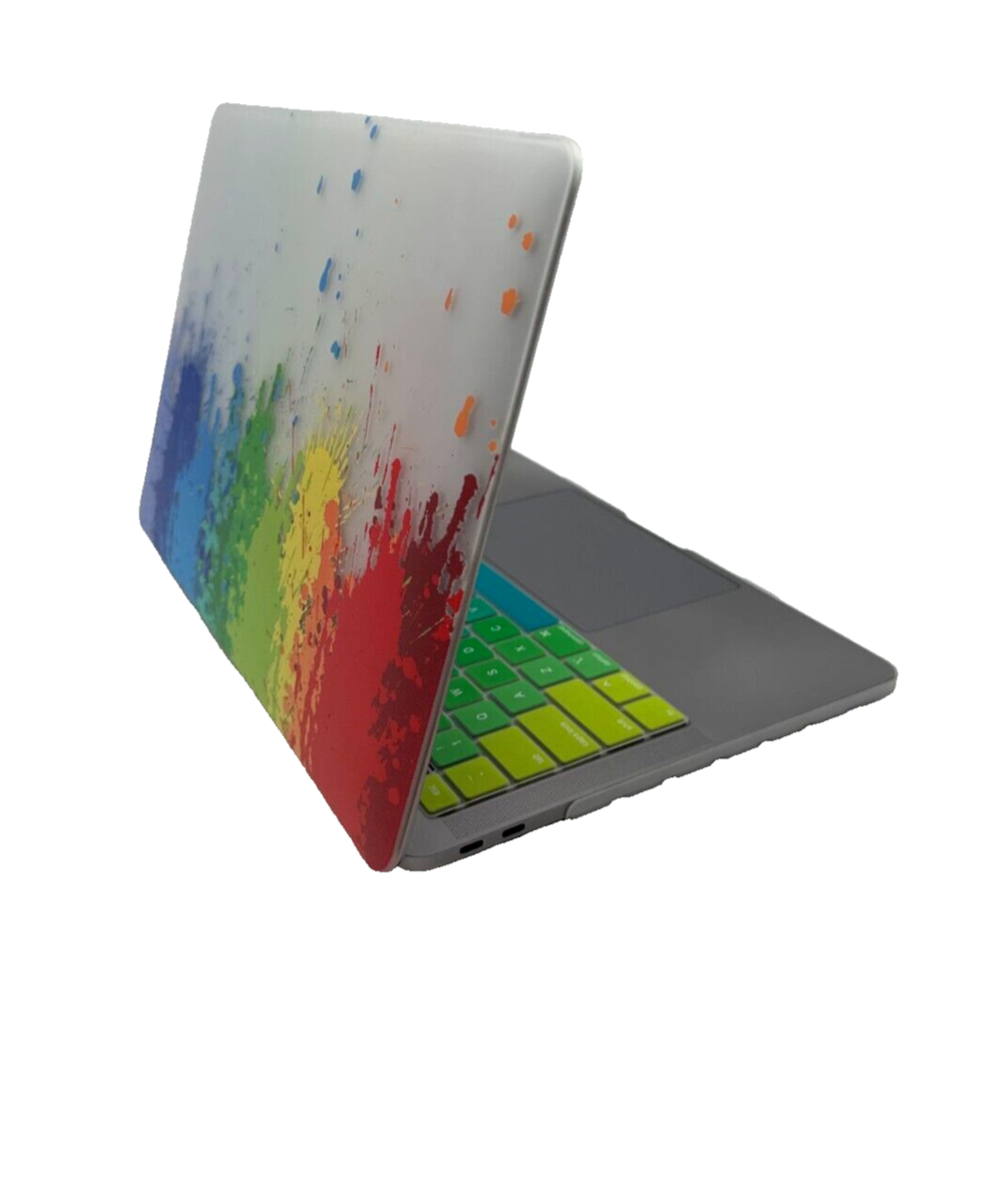 For MacBook New Pro 13" Hard Shell Cover - Paint Splashes w/Keyboard cover
