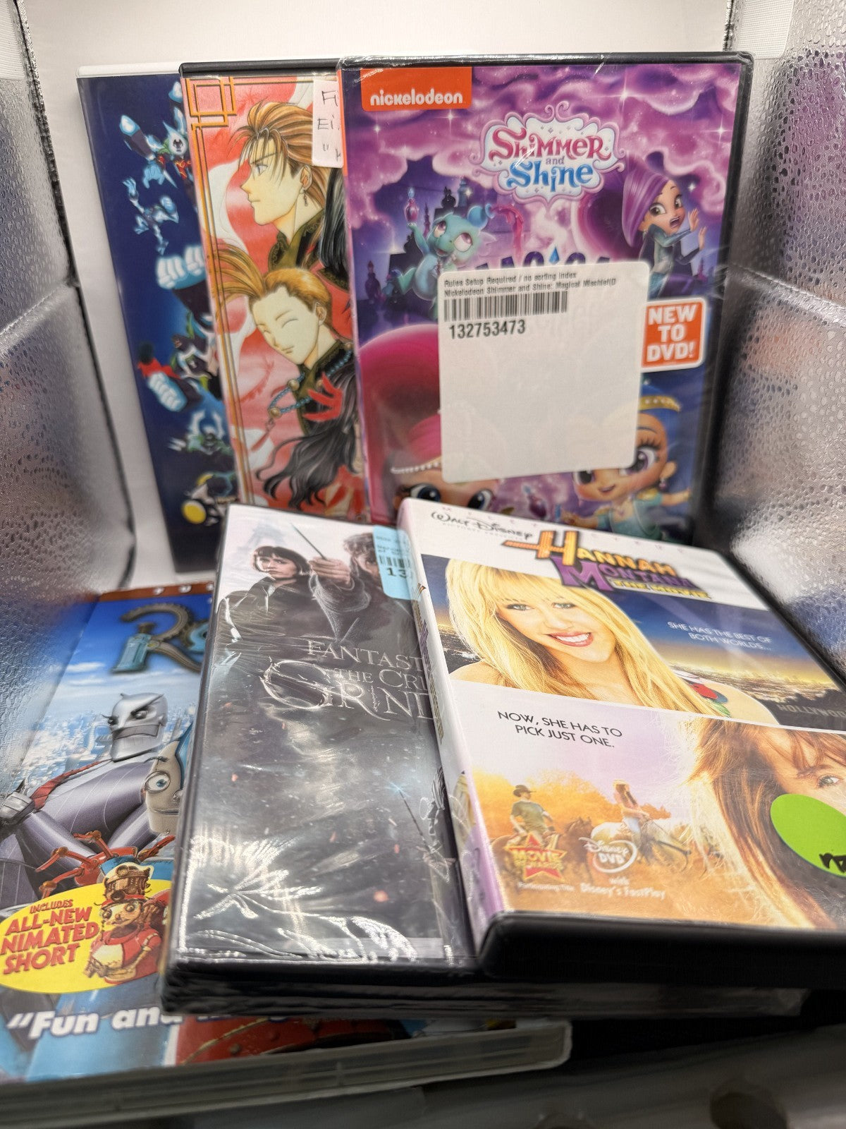 Kids 6-DVD Bundle – Hannah Montana, Fantastic Beasts, Ben 10, Robots, and more