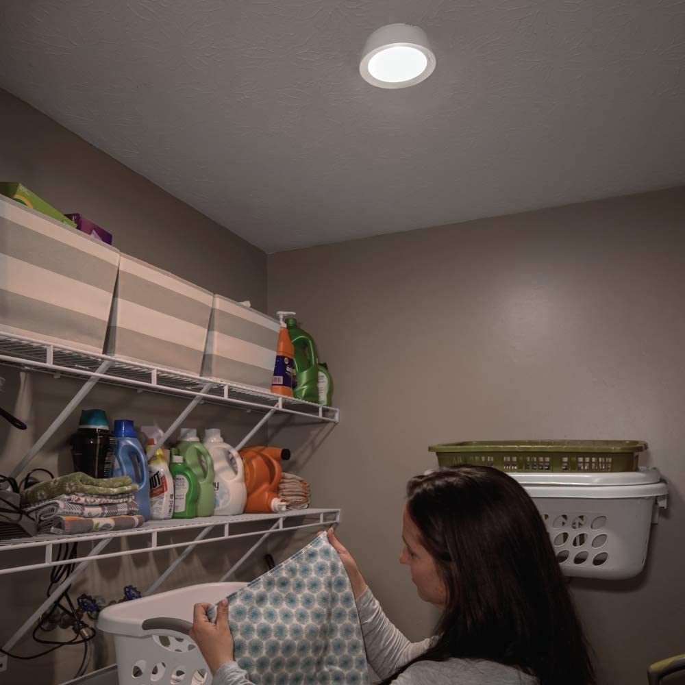Beams 2pk LED Wireless Motion Sensing Ceiling Lights | White MB981