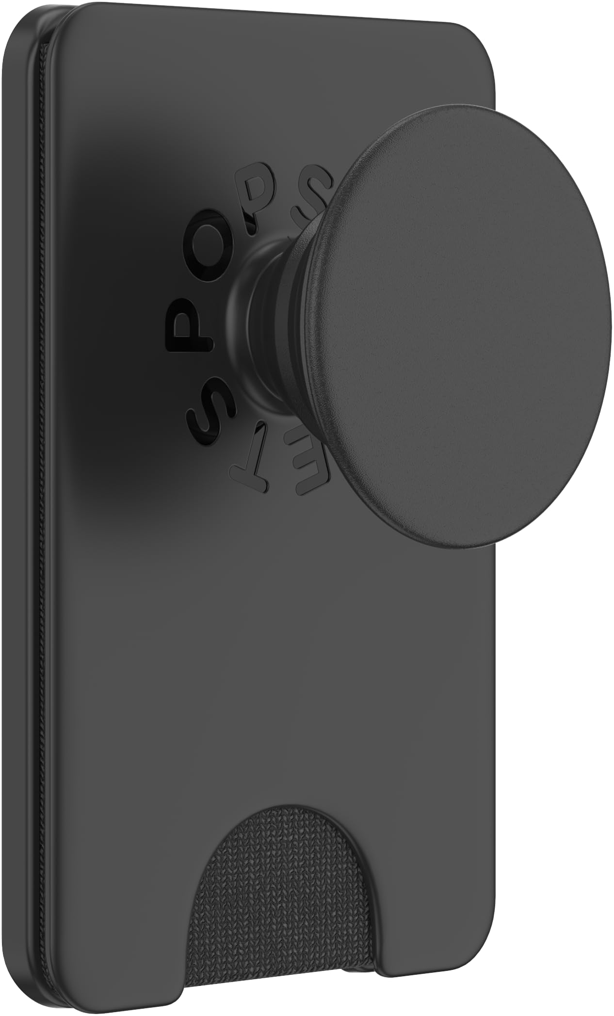 PopSockets Phone Wallet with Expanding Phone Grip, Phone Card Holder - Black