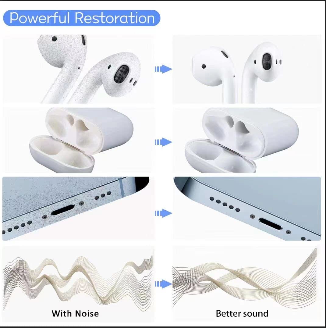 Earbud Cleaner Kit, Multi-Function Cleaning Pen for Headphones, Earbuds (2Pcs)