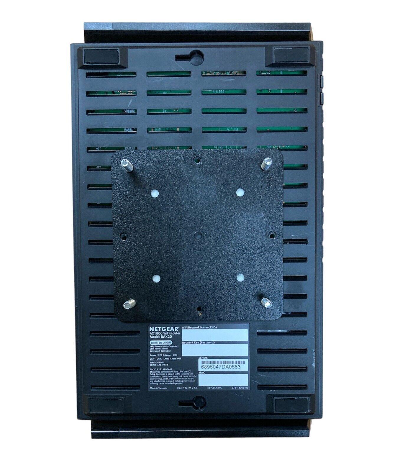 NETGEAR NIGHTHAWK 4 Port 1200 Mbps Wi-Fi Hotspot Modem (RAX20100NAS) MISSNG LEGS