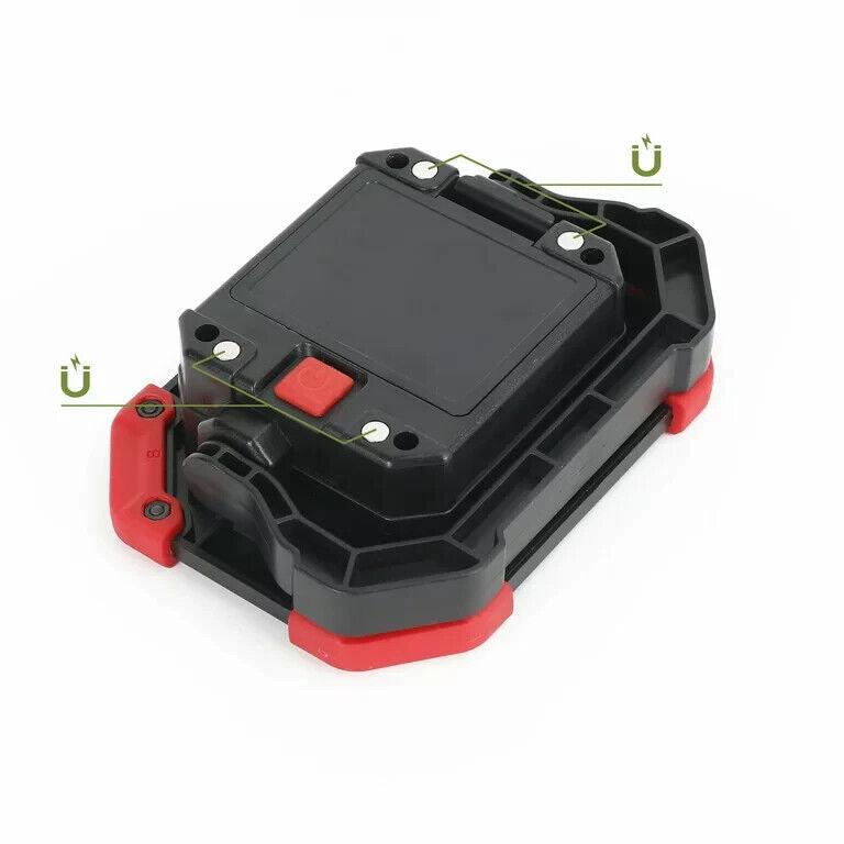 Hyper Tough 400-Lumen 2-PK LED WORK LIGHTS 180° Foldable Handle Battery Operated