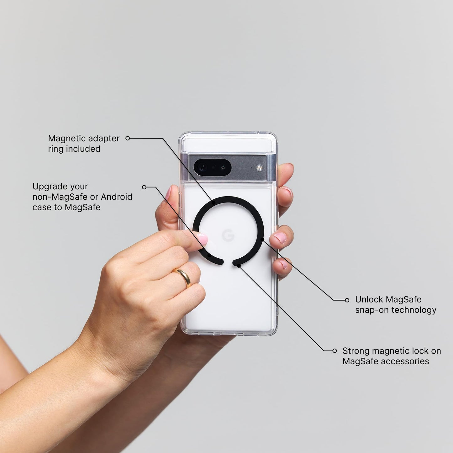 PopSockets Phone Wallet with Expanding Phone Grip, Phone Card Holder - Black