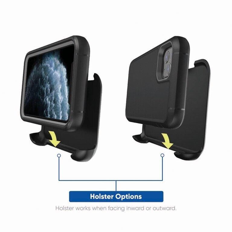 iPhone 11 Pro Protect Onn Rugged Case w/Holster & Rotating Clip WIABLK100014116