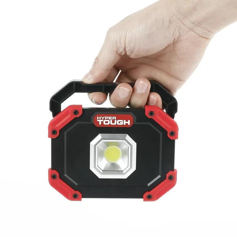 Hyper Tough 400-Lumen 2-PK LED WORK LIGHTS 180° Foldable Handle Battery Operated