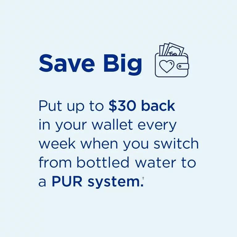 PUR 7 Cup Pitcher Filtration System, PPT700W, Blue/White