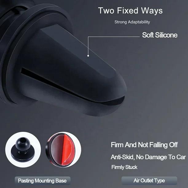 Skonyon Hands Free Car Cell Phone Holder with Stronger Vent Clip - Easily Place