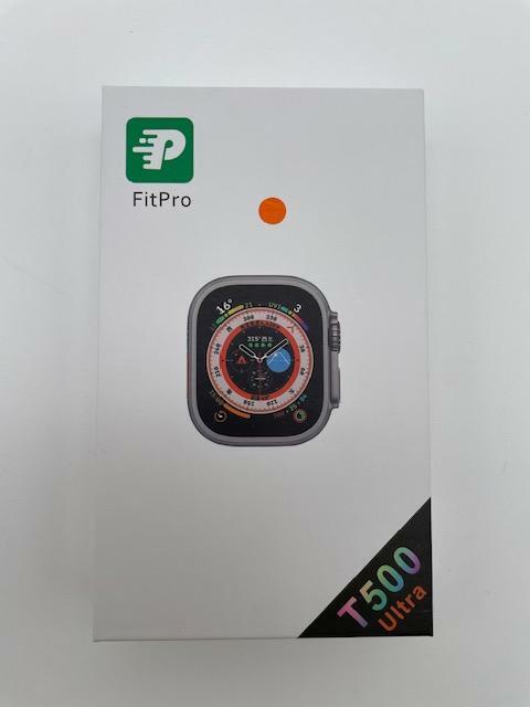FitPro T500 U L T R A Smart Watch, 45mm Silicone Watch Band - ORANGE