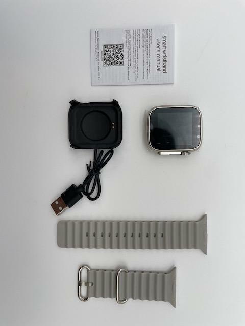 FitPro T500 U L T R A Smart Watch, 45mm Silicone Watch Band - GRAY