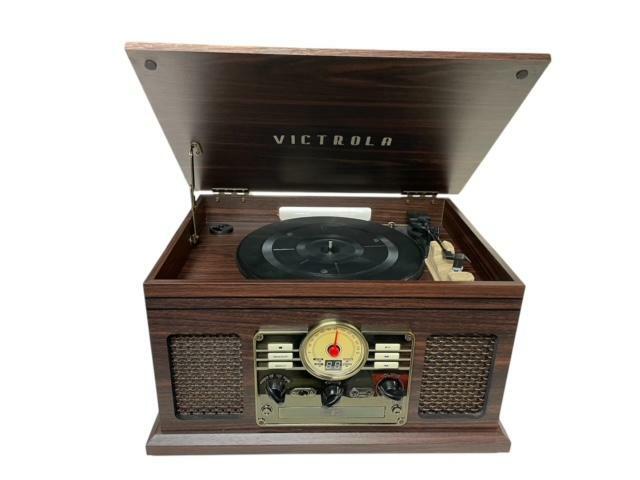 Victrola 6-in-1 Turntable w/ BT, CD, Cassette, Radio & Aux - USED - READ NOTES!!