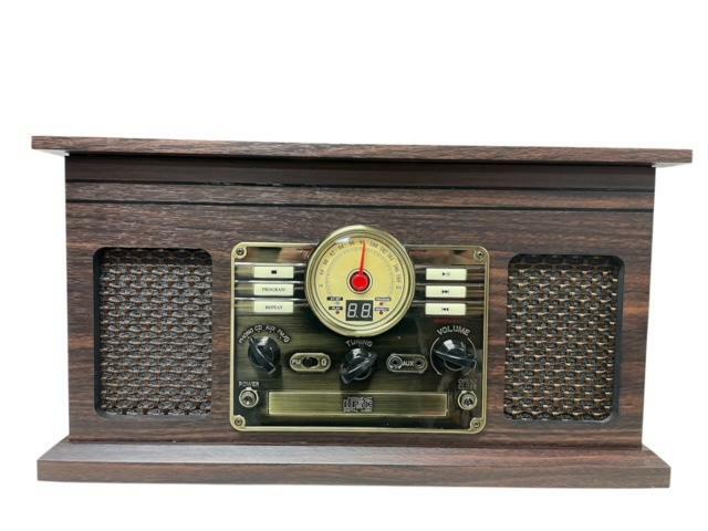 Victrola 6-in-1 Turntable w/ BT, CD, Cassette, Radio & Aux - USED - READ NOTES!!