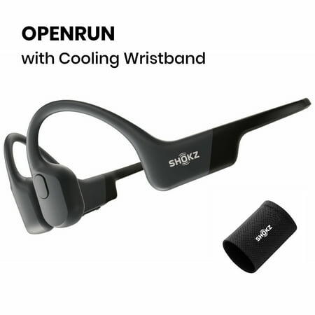 Shokz OpenRun Bone Conduction Waterproof Bluetooth Headphones for Sports ~ Black