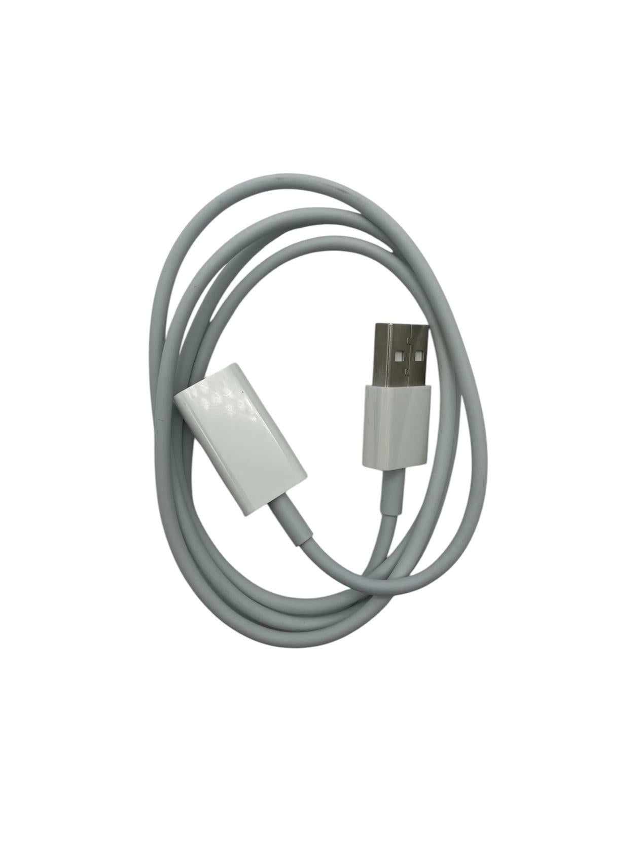 Unbranded Female USB to Male USB Cable Extender - White - 1M - 2 Cables/Pack