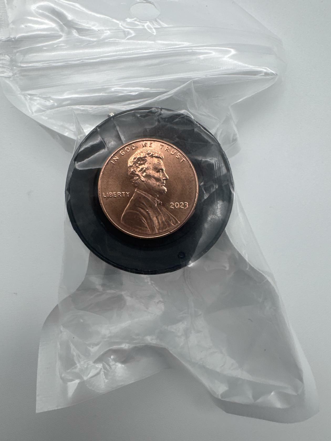Tiny Black Unbranded Pairable Wireless Speaker 1&1/2 inches w/Keyring Attachment