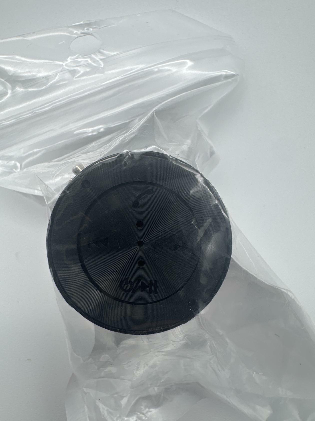 Tiny Black Unbranded Pairable Wireless Speaker 1&1/2 inches w/Keyring Attachment