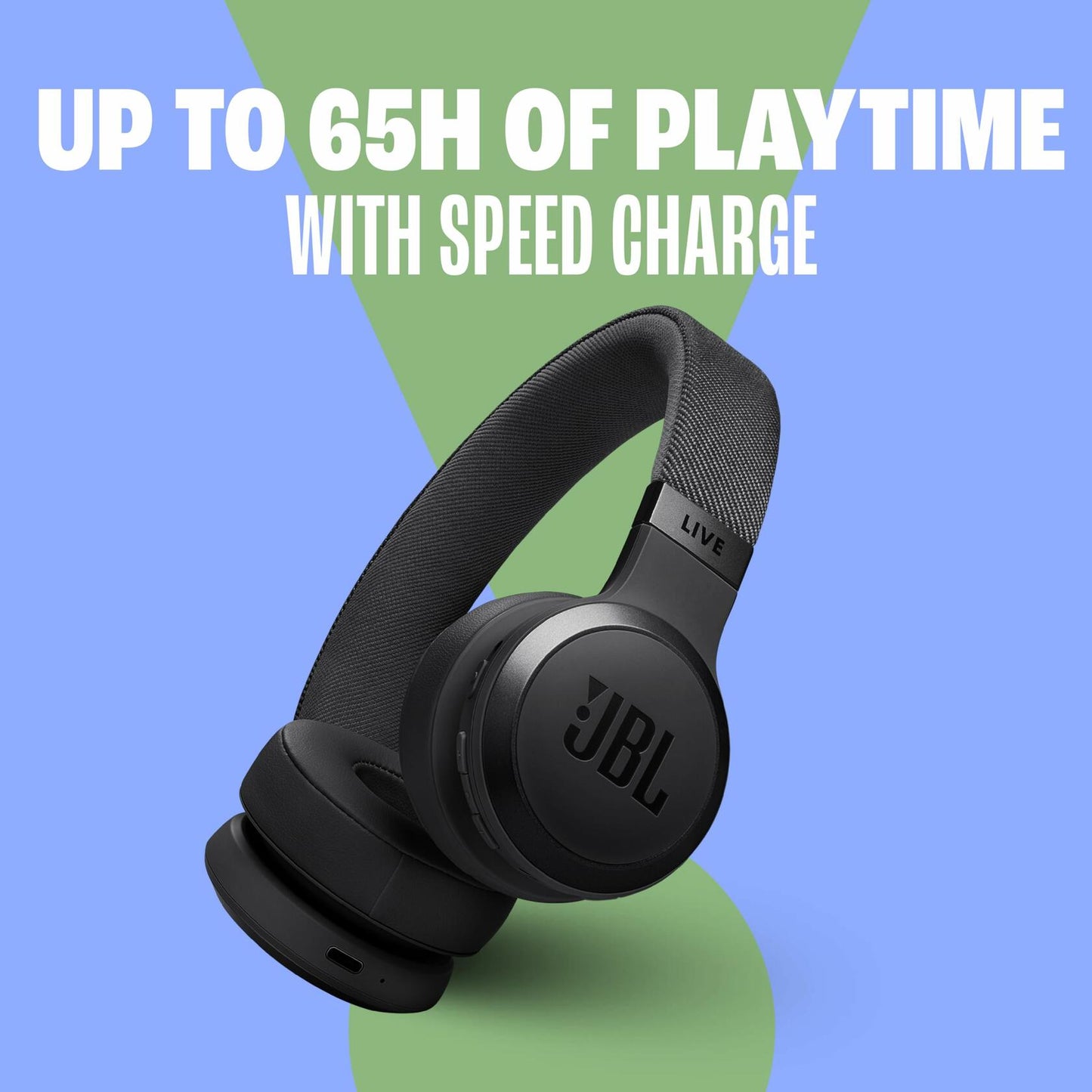 JBL Live 670NC - Wireless On-Ear Headphones, Lightweight, Comfortable Design (Black)