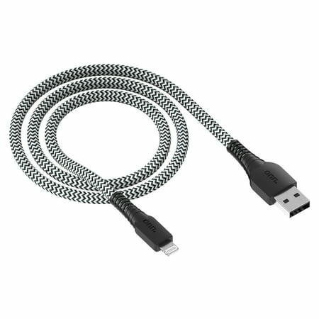 Onn WIABLK100026767 10' Lightning to USB Cable for iPhone/iPad/iPod Black
