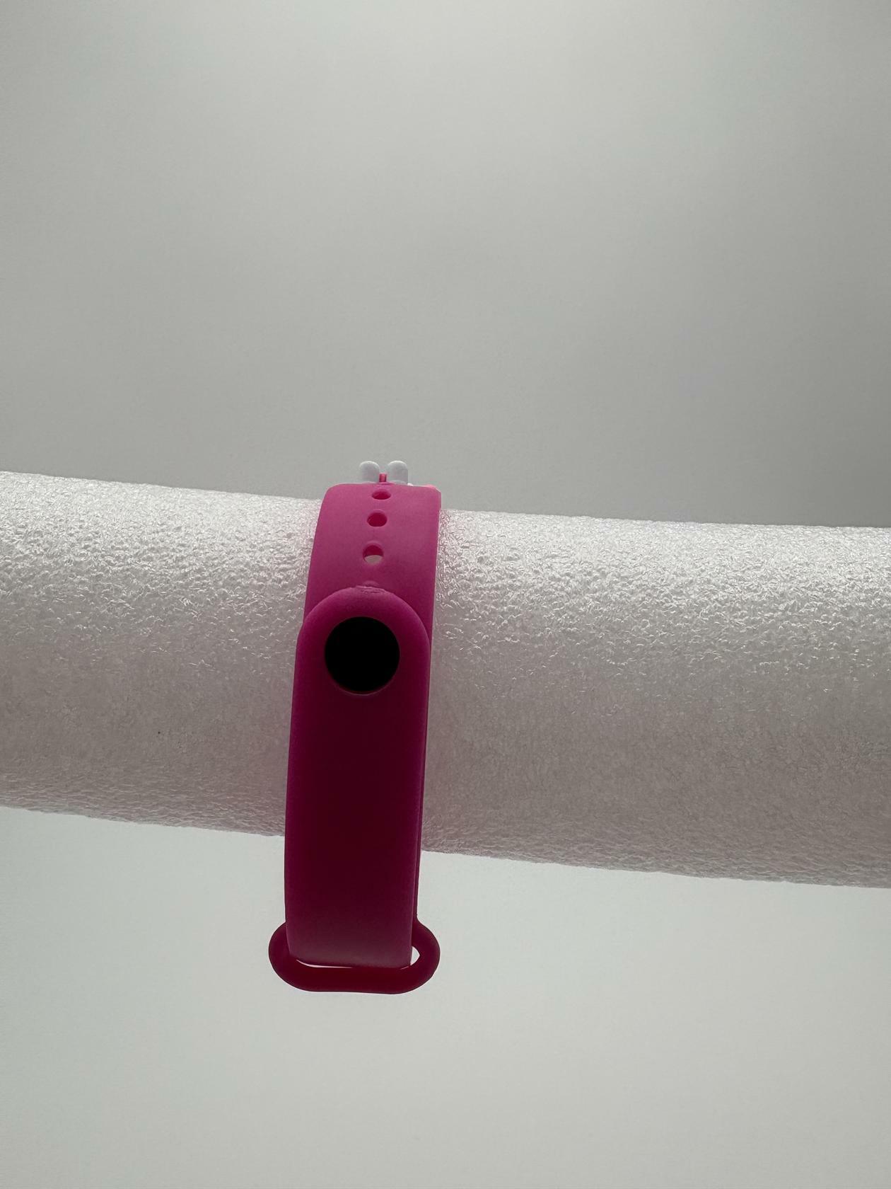 Smart Watch M8 Silicone Heart Rate Sport Watch for Kids- Pink With White Bunny