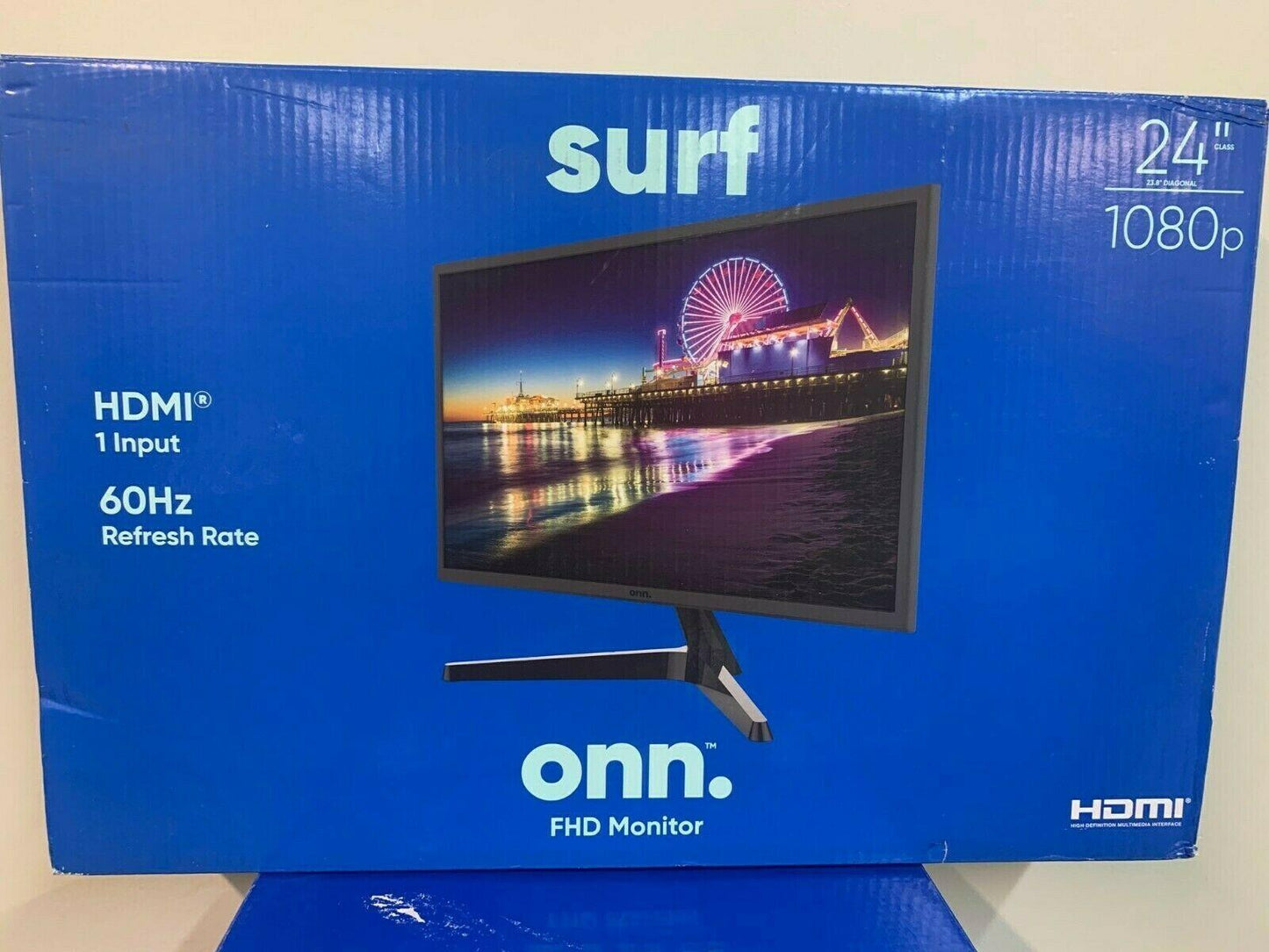 ONN 24" 1920x1080 FULL HD LED Slim Design Monitor - HDMI/VGA 60hz 14ms