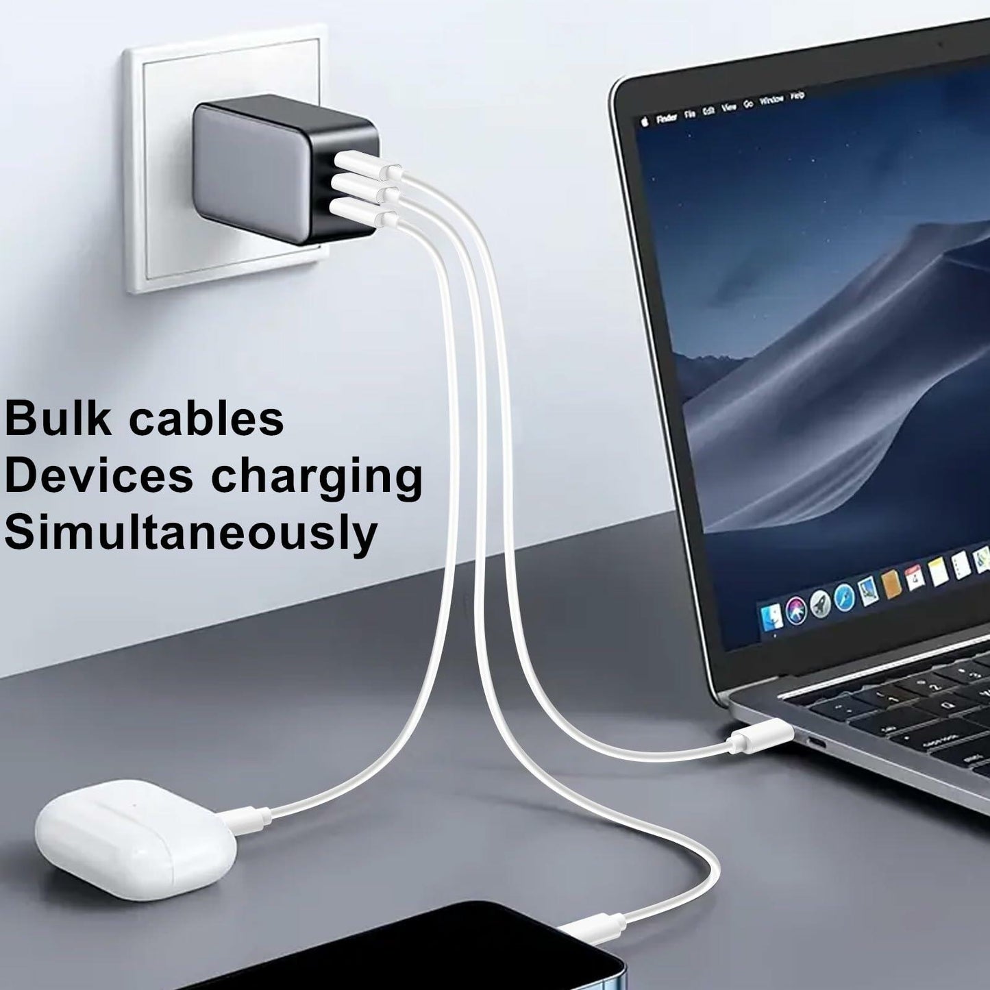 20-Pack USB C to C | Charger Cable - Bulk Multipack White, 3.3ft
