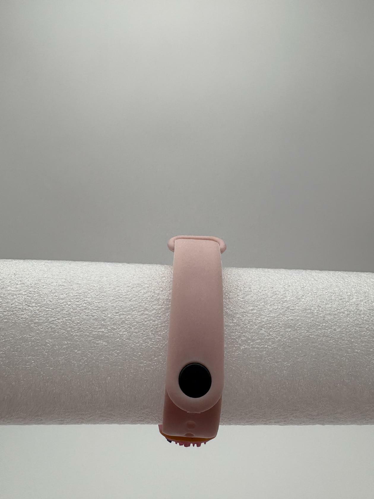 Smart Watch M8 Silicone Heart Rate Sport Watch for Kids- Light Pink With Donuts