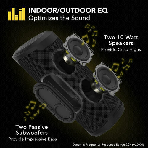 Scosche BOOMBOTTLE Wireless Speaker Waterproof MAGSAFE | Black
