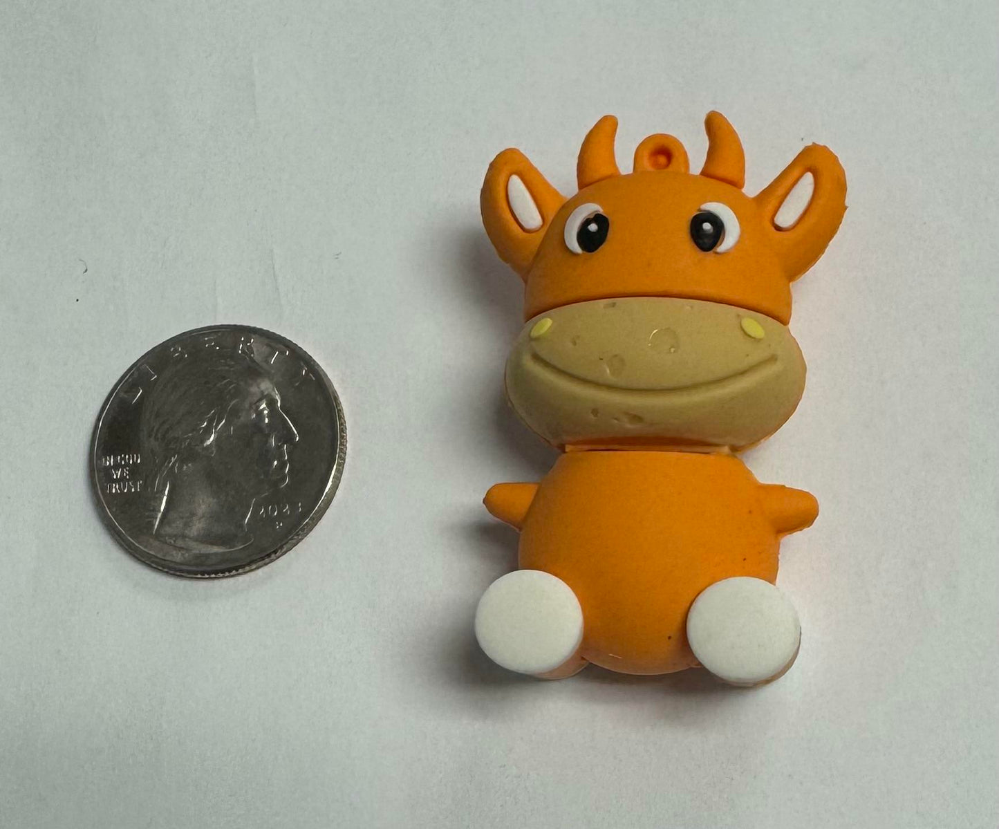 Dinosaur Driver Character USB Flash Drive 8GB | One Cute Cow - Orange