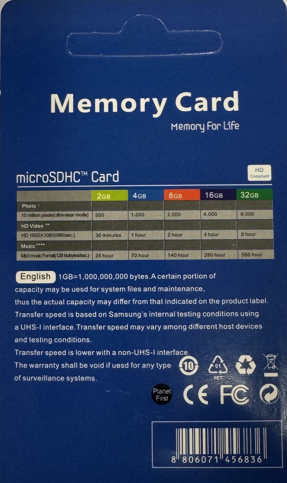 INLAND Micro Center 32GB Class 10 MicroSDHC Flash Memory Card with Adapter