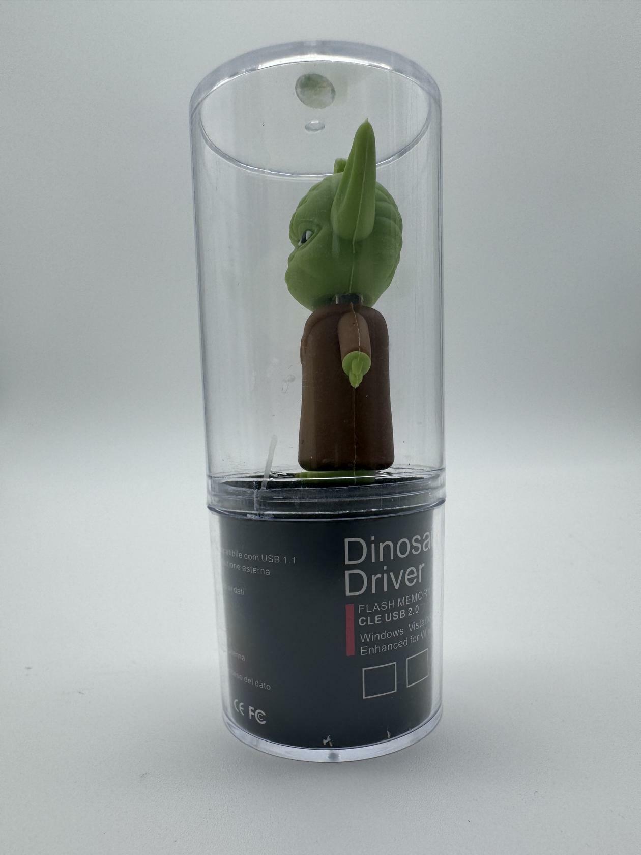 Novelty Cartoon Flash Drive | 16GB Flash Green in Color - Dinosaur Driver USB
