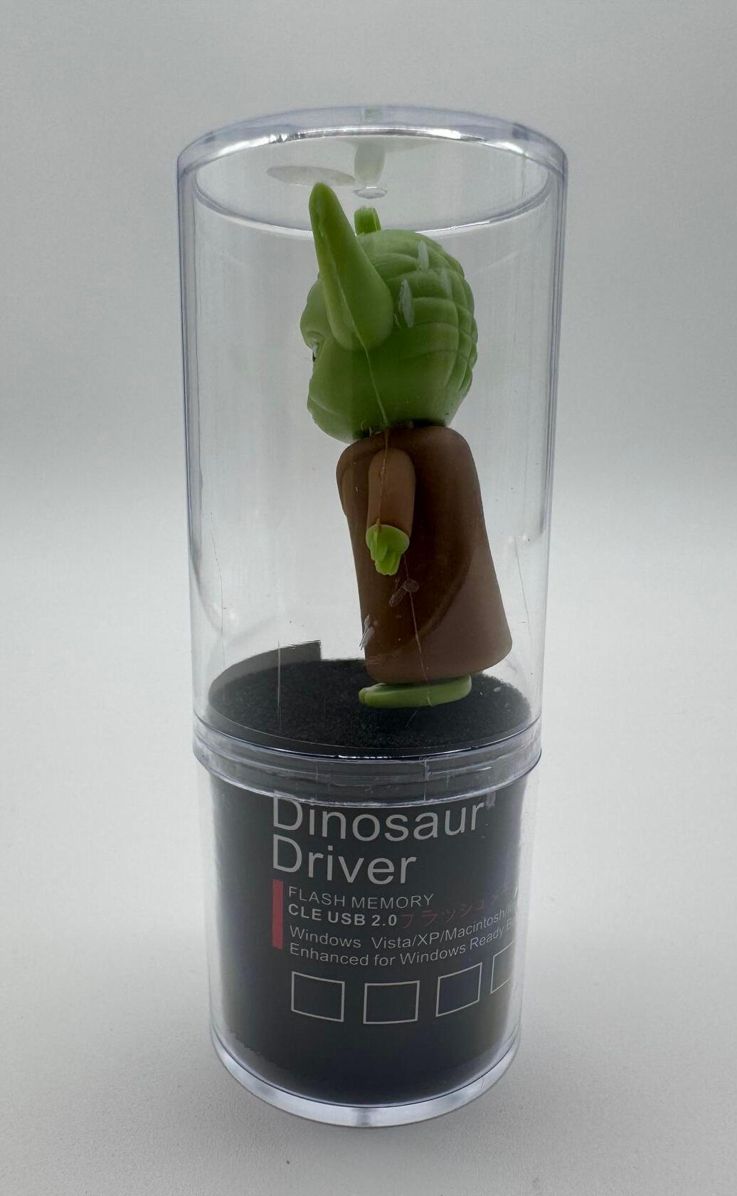Novelty Cartoon Flash Drive | 32GB Flash Green in Color - Dinosaur Driver USB