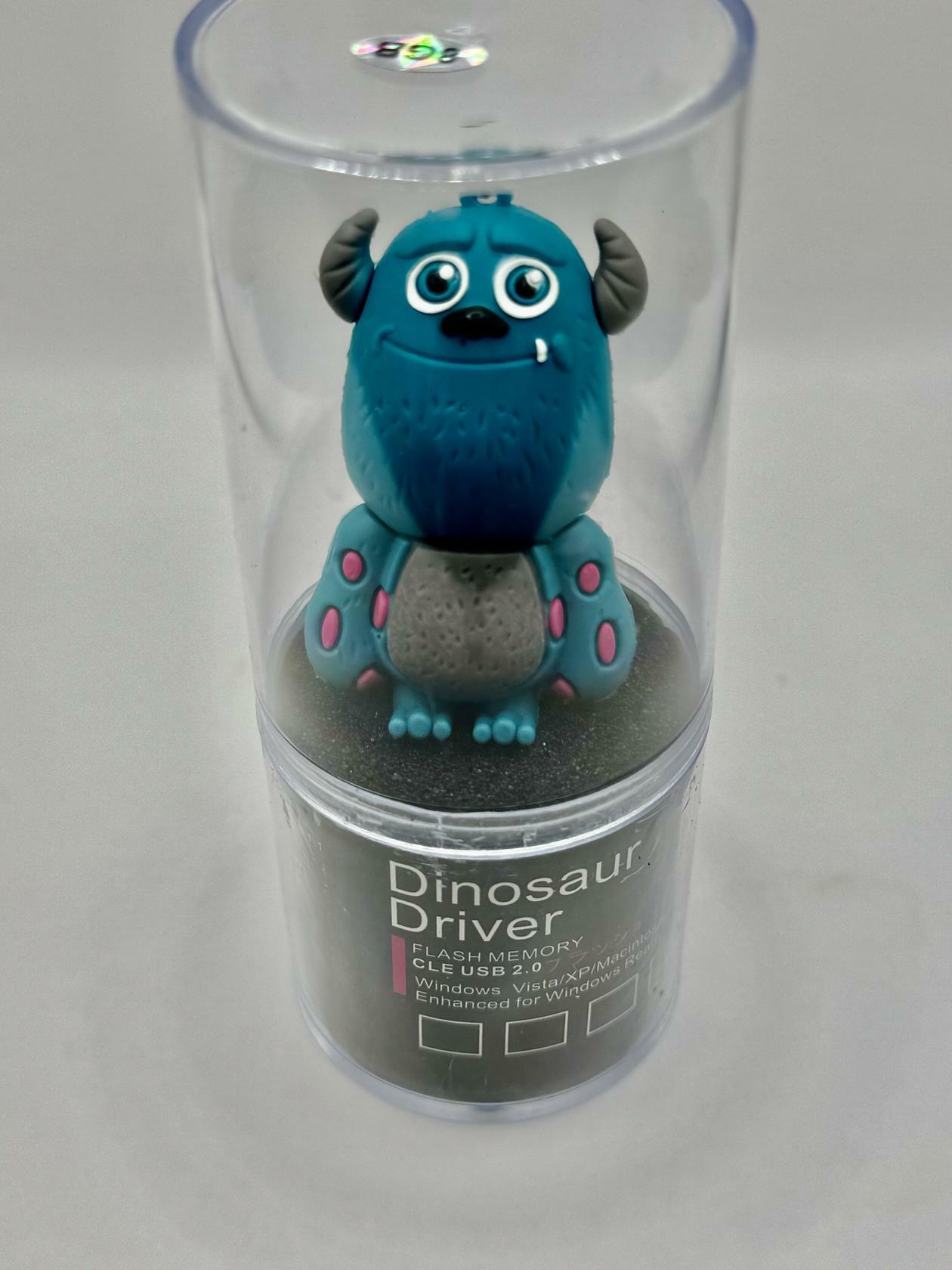 Dinosaur Driver Character USB Flash Drive 8GB | Monster - Teal