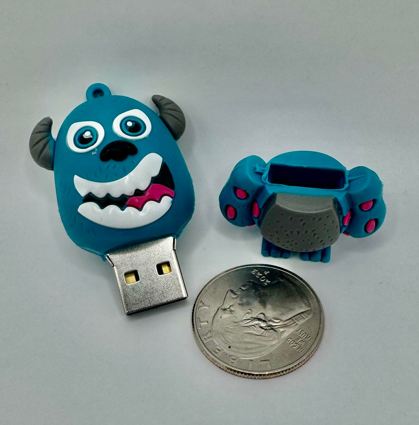 Dinosaur Driver Character USB Flash Drive 8GB | Big Smile 2 Monster - Teal