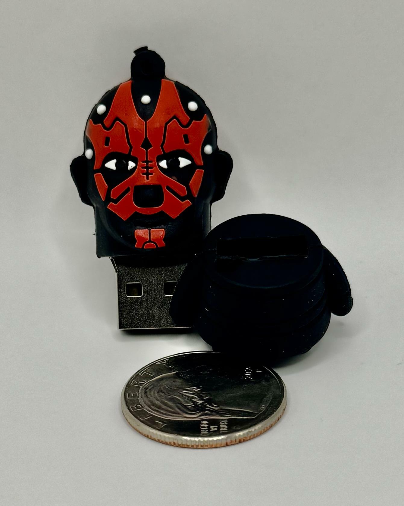 Dinosaur Driver Character USB Flash Drive 8GB | Black and Red Maul