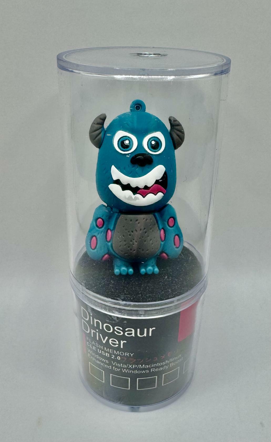 Dinosaur Driver Character USB Flash Drive 8GB | Big Smile 2 Monster - Teal