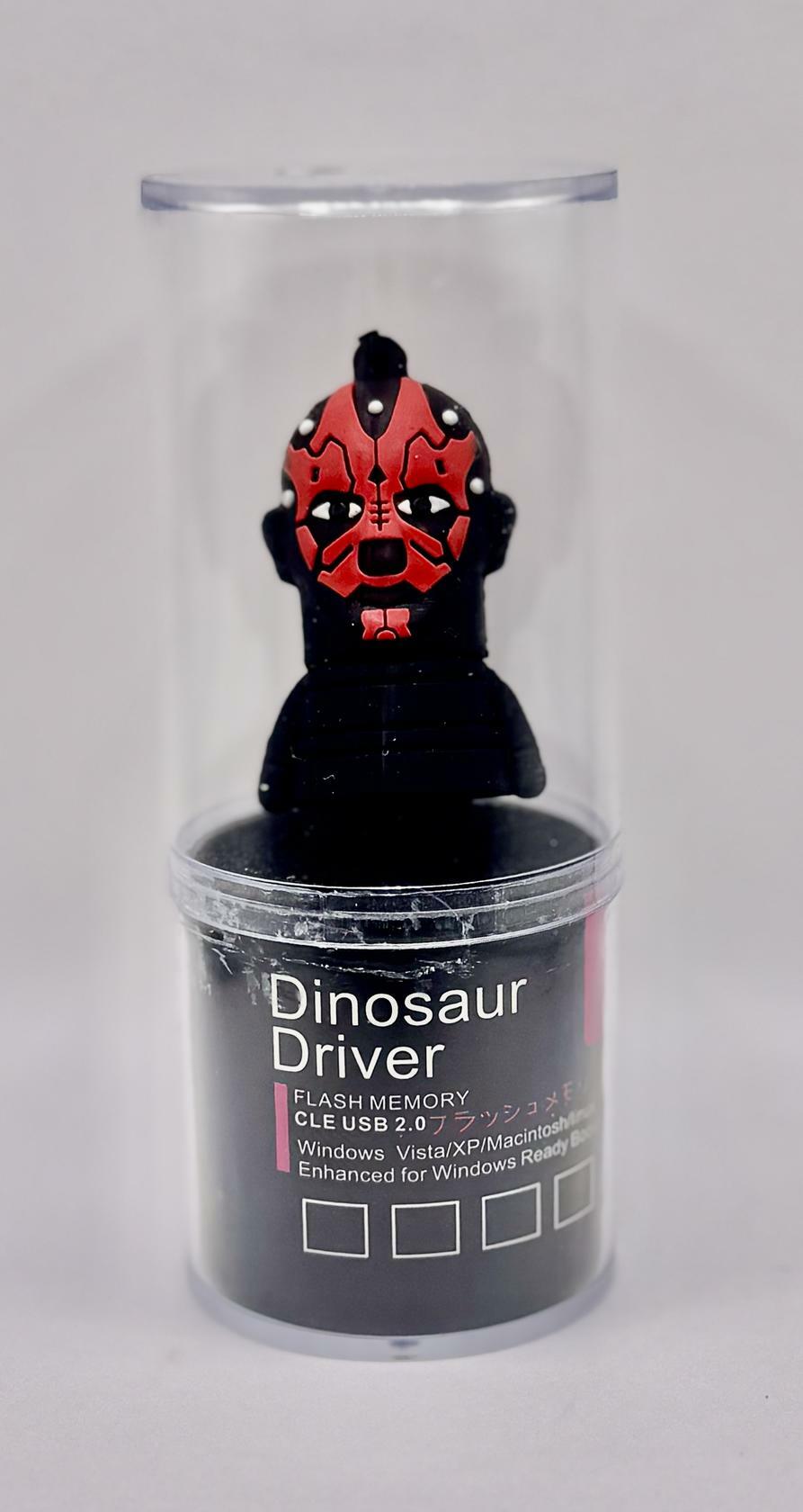 Dinosaur Driver Character USB Flash Drive 8GB | Black and Red Maul