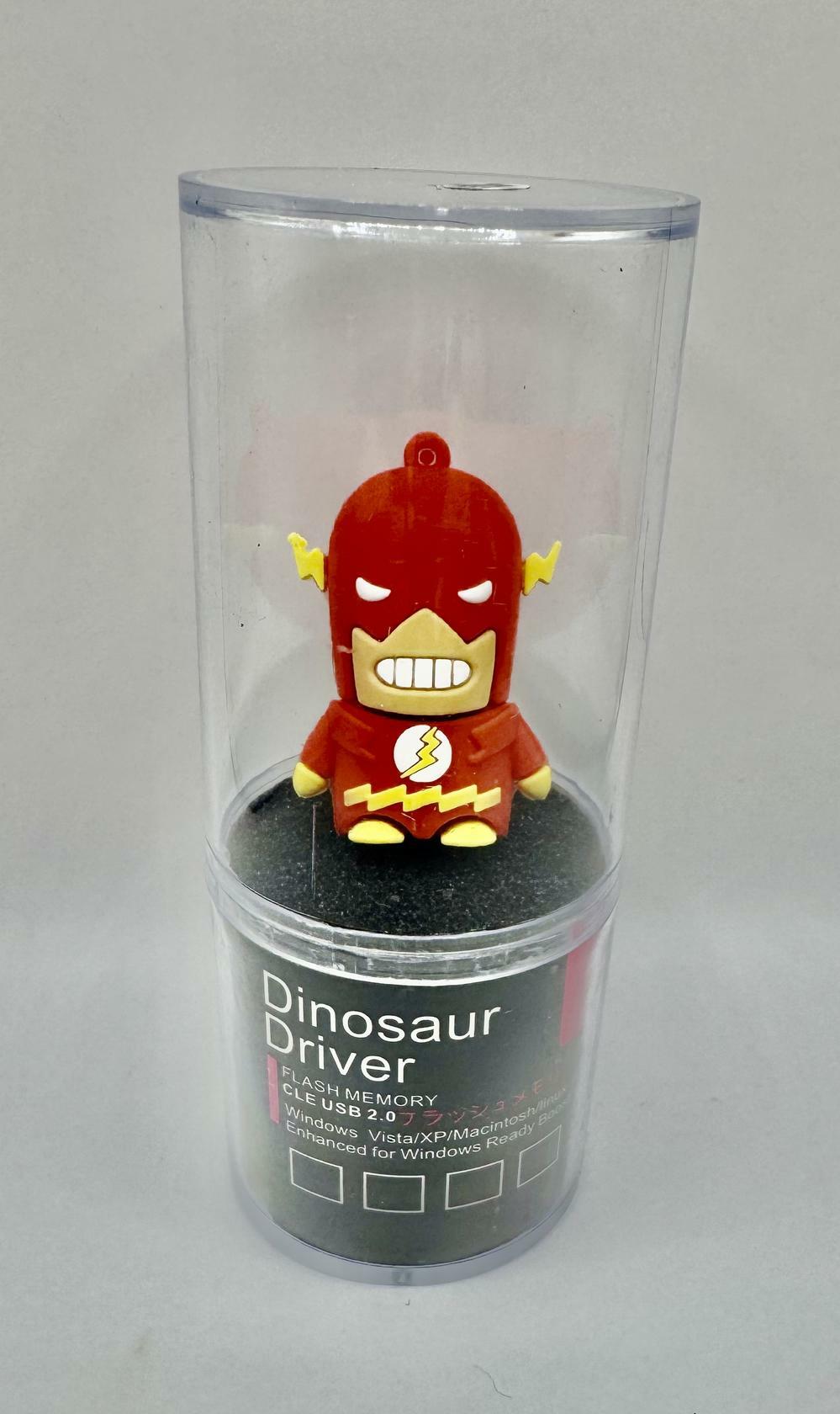 Dinosaur Driver Character USB Flash Drive 8GB | Red Action Figure - Red