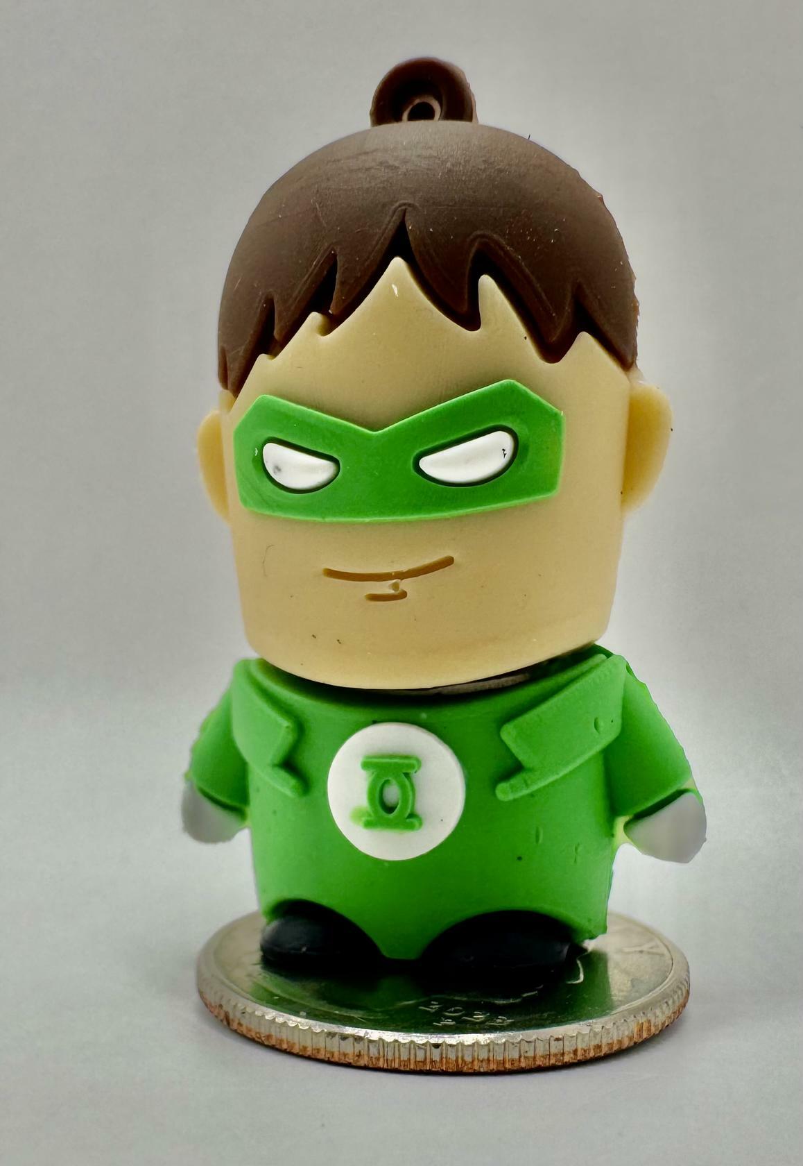 Novelty Cartoon Flash Drive 8GB | Green Hero Guy - Green