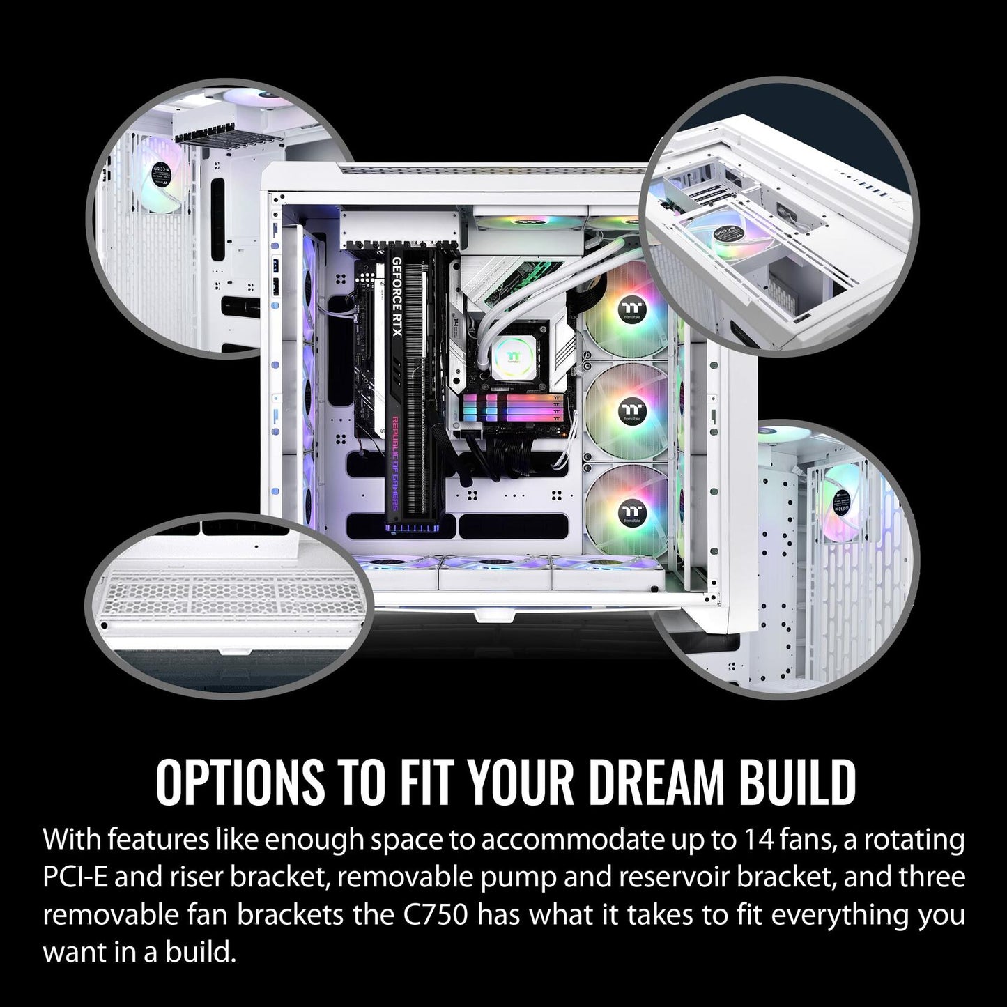 *READ & VEIW ALL DETAILS & PHOTOS* Thermaltake CTE C750 TG ARGB Tower | White