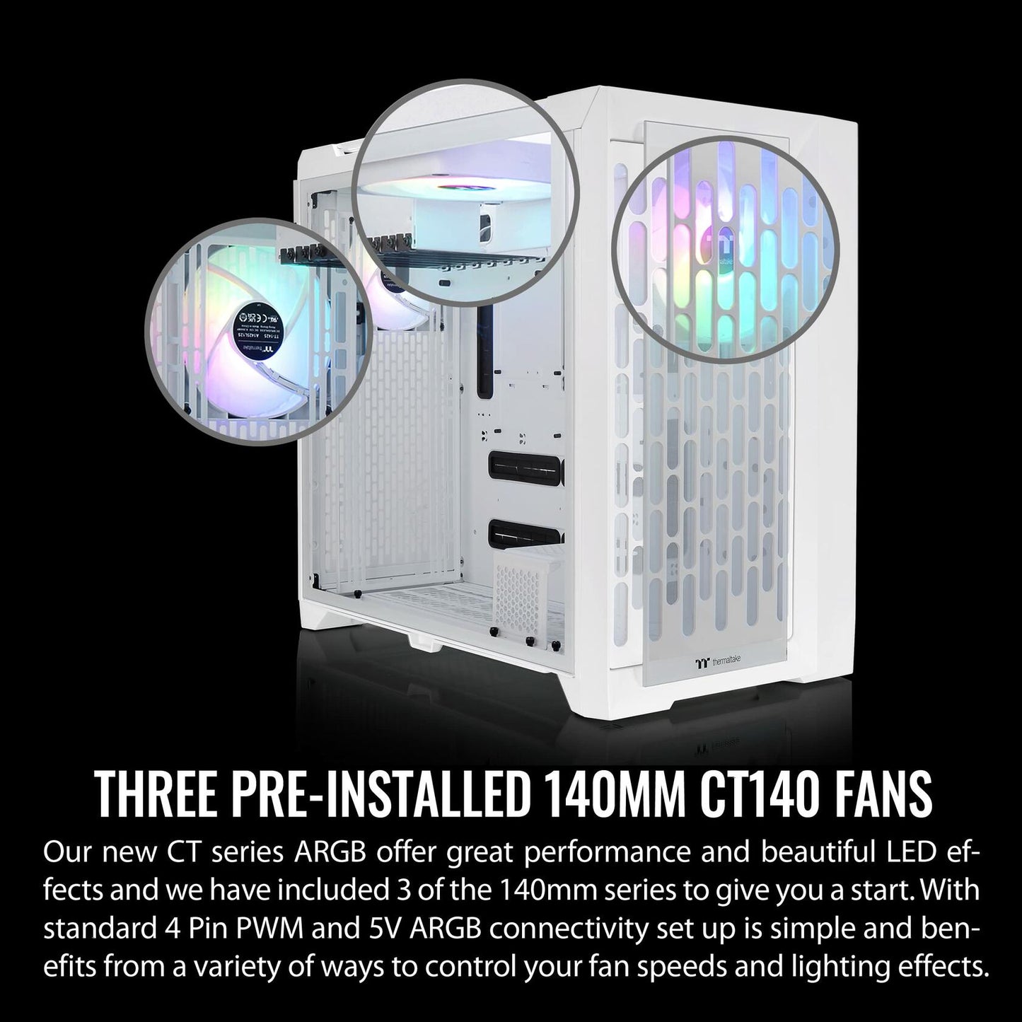 *READ & VEIW ALL DETAILS & PHOTOS* Thermaltake CTE C750 TG ARGB Tower | White